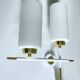 Pair of vintage architectural wall lights, 1960s