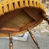 fauteuil de salon Lounge type Crapaud velours des années 1950