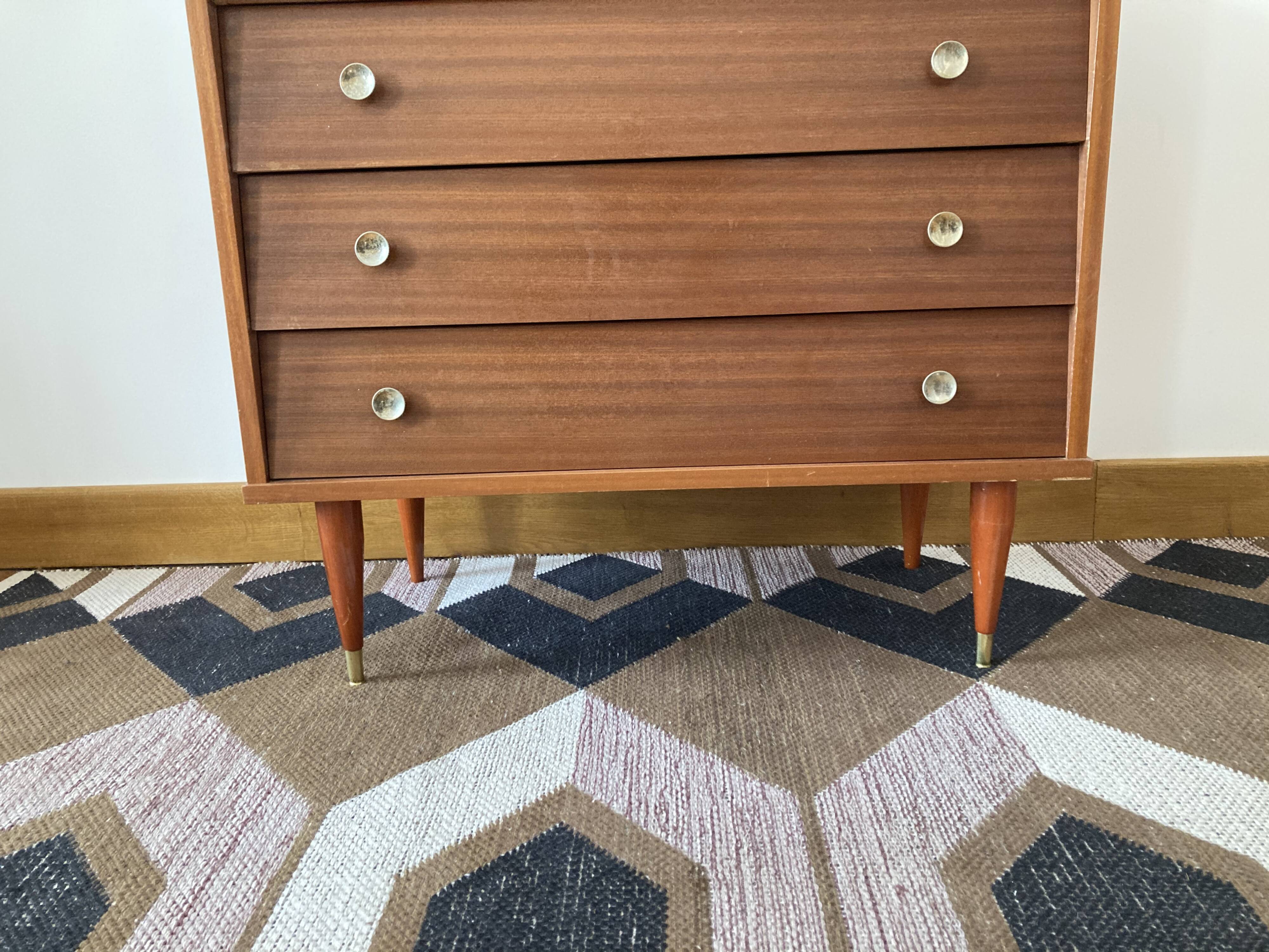 Chest of drawers feet pencils