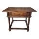 Rustic French oak table with drawer, late 18th – early 19th century, Auvergne