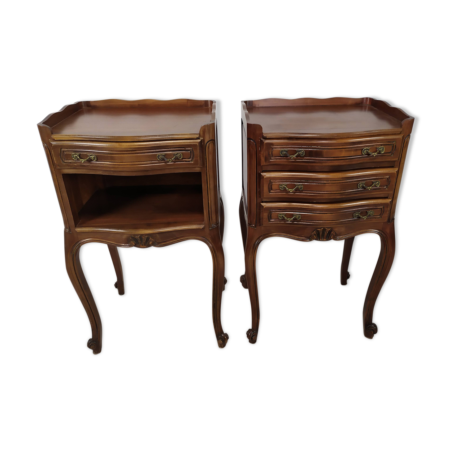 Pair of Louis XV style bedside tables