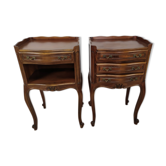 Pair of Louis XV style bedside tables
