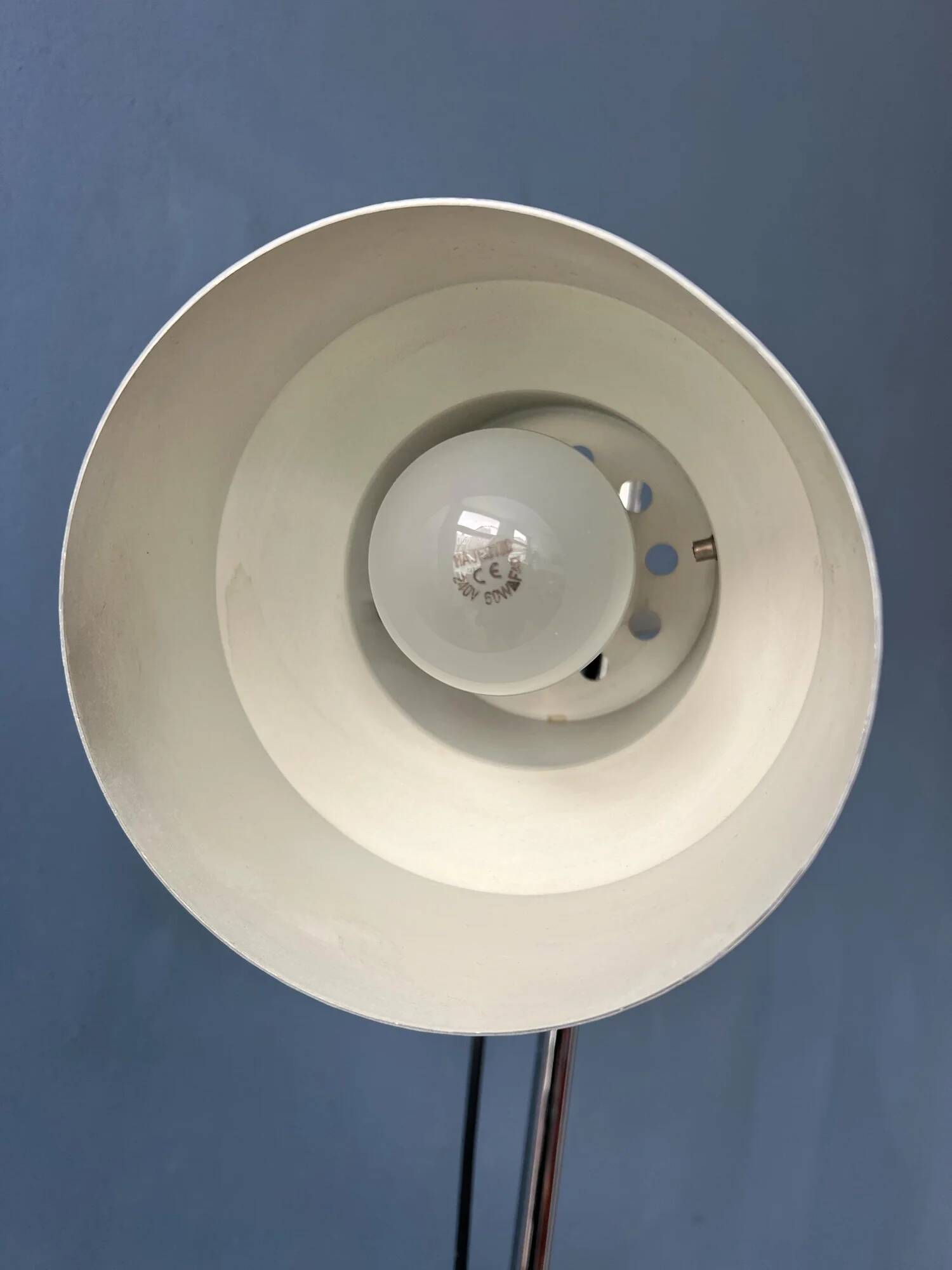 Lampadaire vintage argenté Dijkstra Space Age