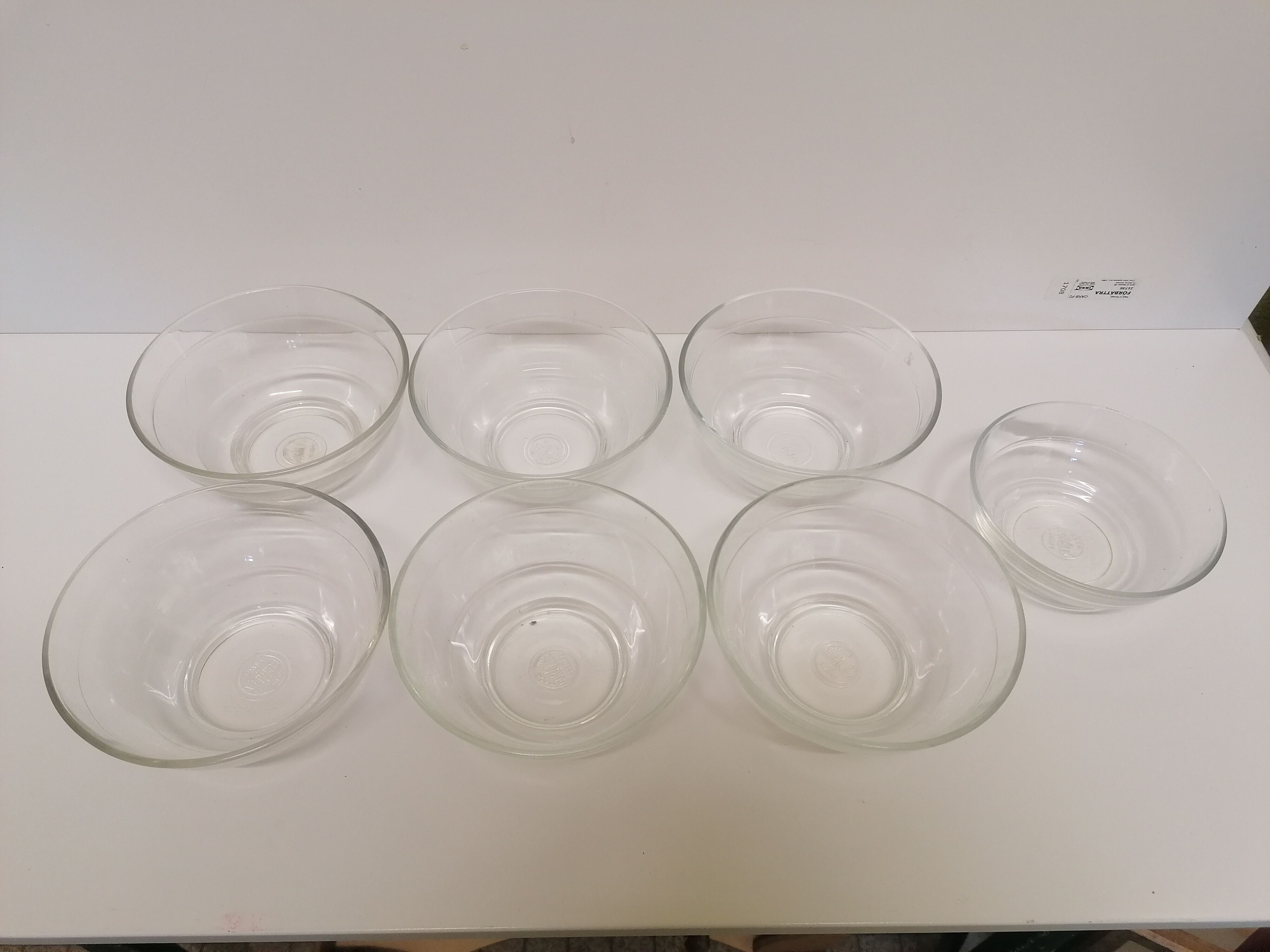 6 vintage Duralex bowls