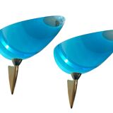 Architectural Murano Glass Sconces Set of 2