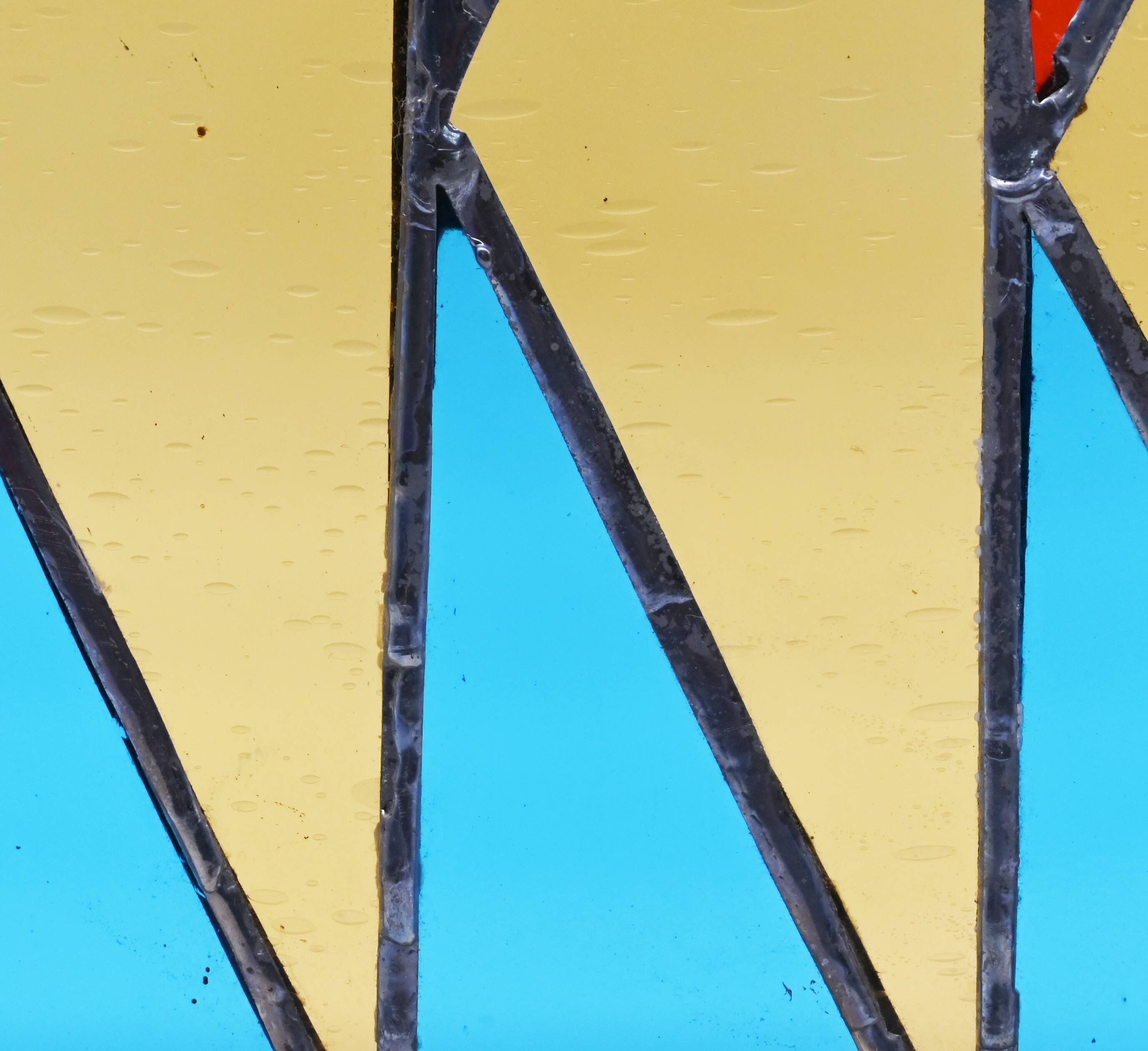 Diamond stained glass window