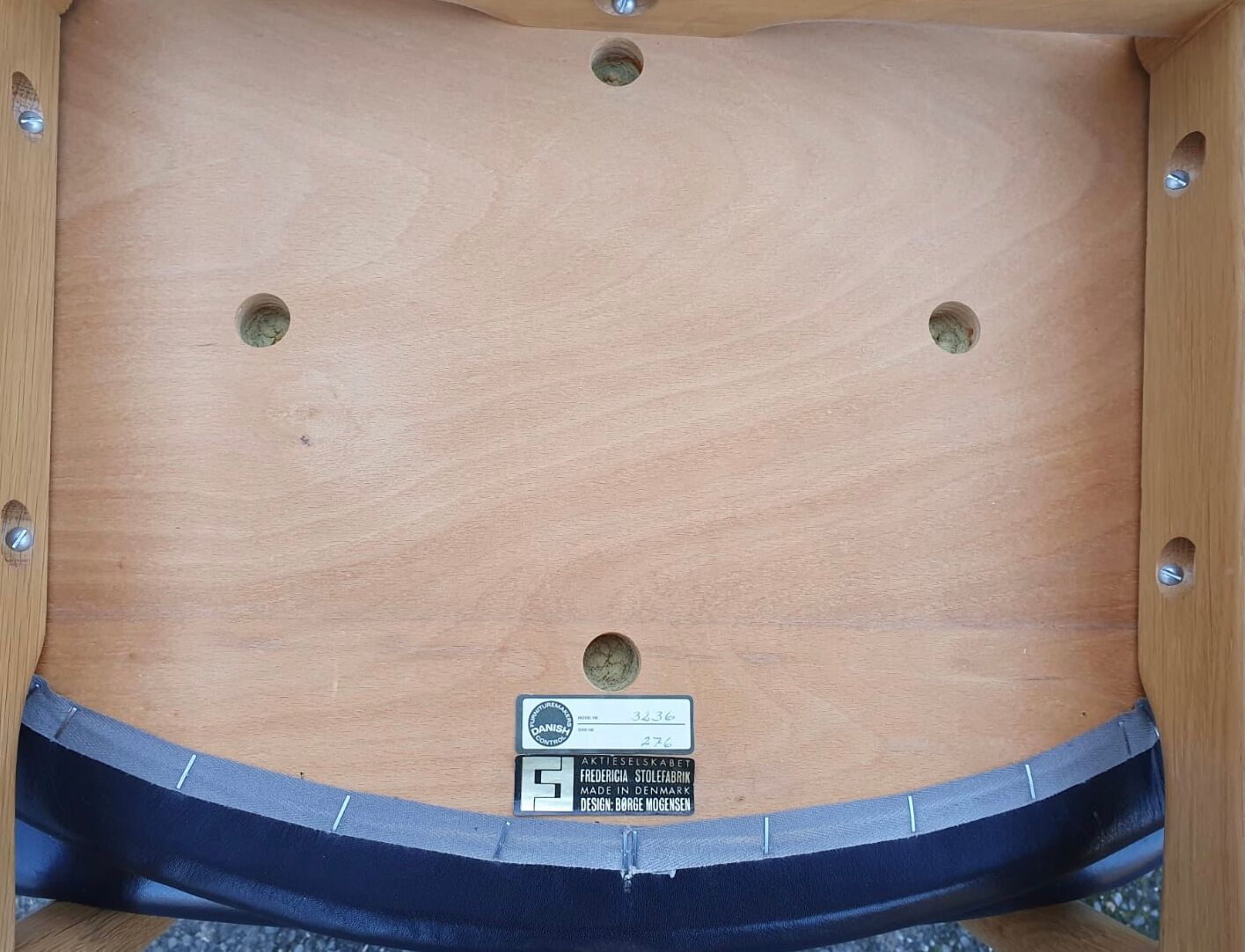 Set table and 6 chairs borge mogensen 1960