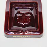 Imposant cendrier publicitaire en céramique Martell Cognac