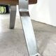 Vintage coffee table with copper top and chrome legs