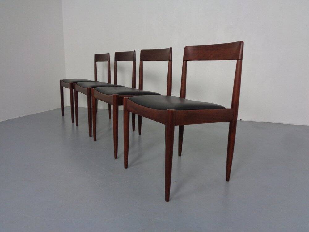 Mid-Century Danish Chairs, 1960s, Set of 4