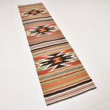 7x14 Wool Runner Rug, Long Wide Rug, 212x438Cm Rare Size Rug,Turkish Runner