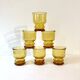 6 verres en verre ambré Pernod S.A.
