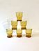 6 Pernod SA amber glass glasses