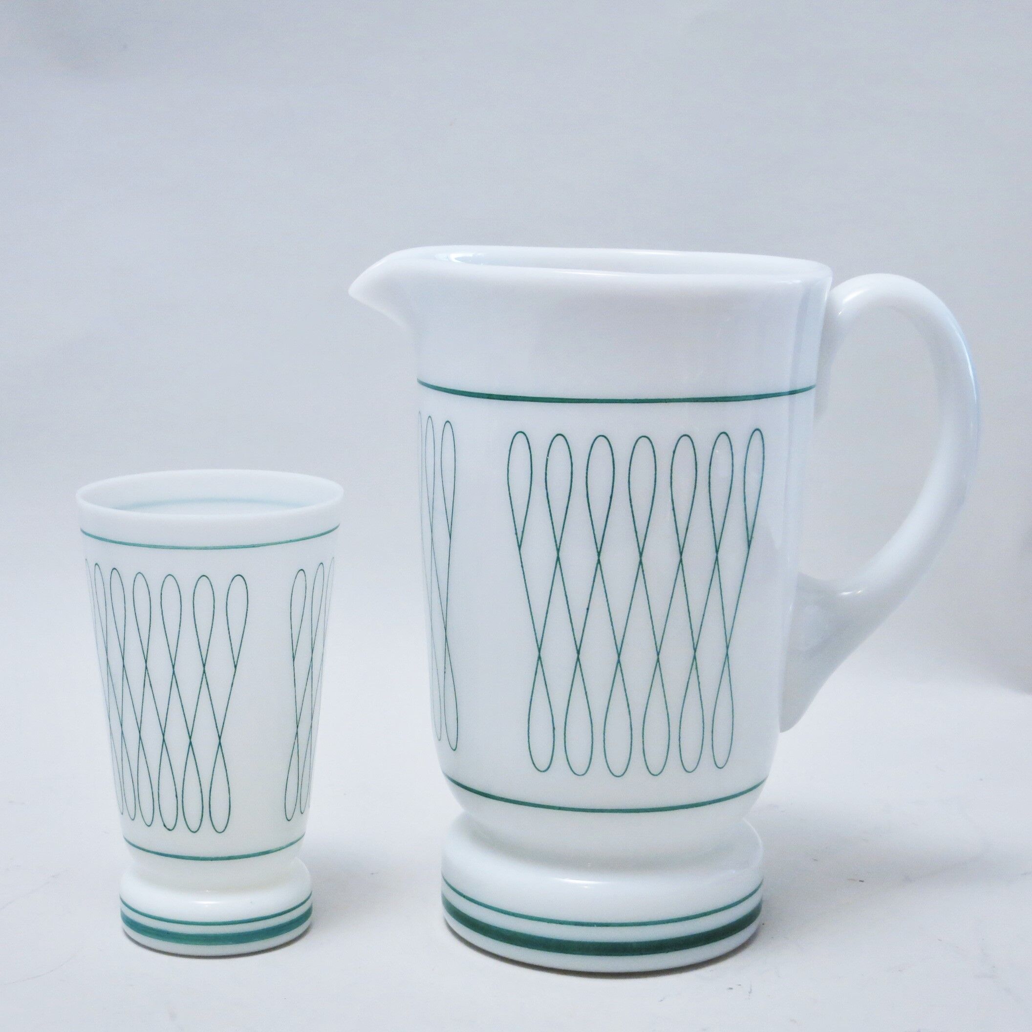 40s opaline orangeade service