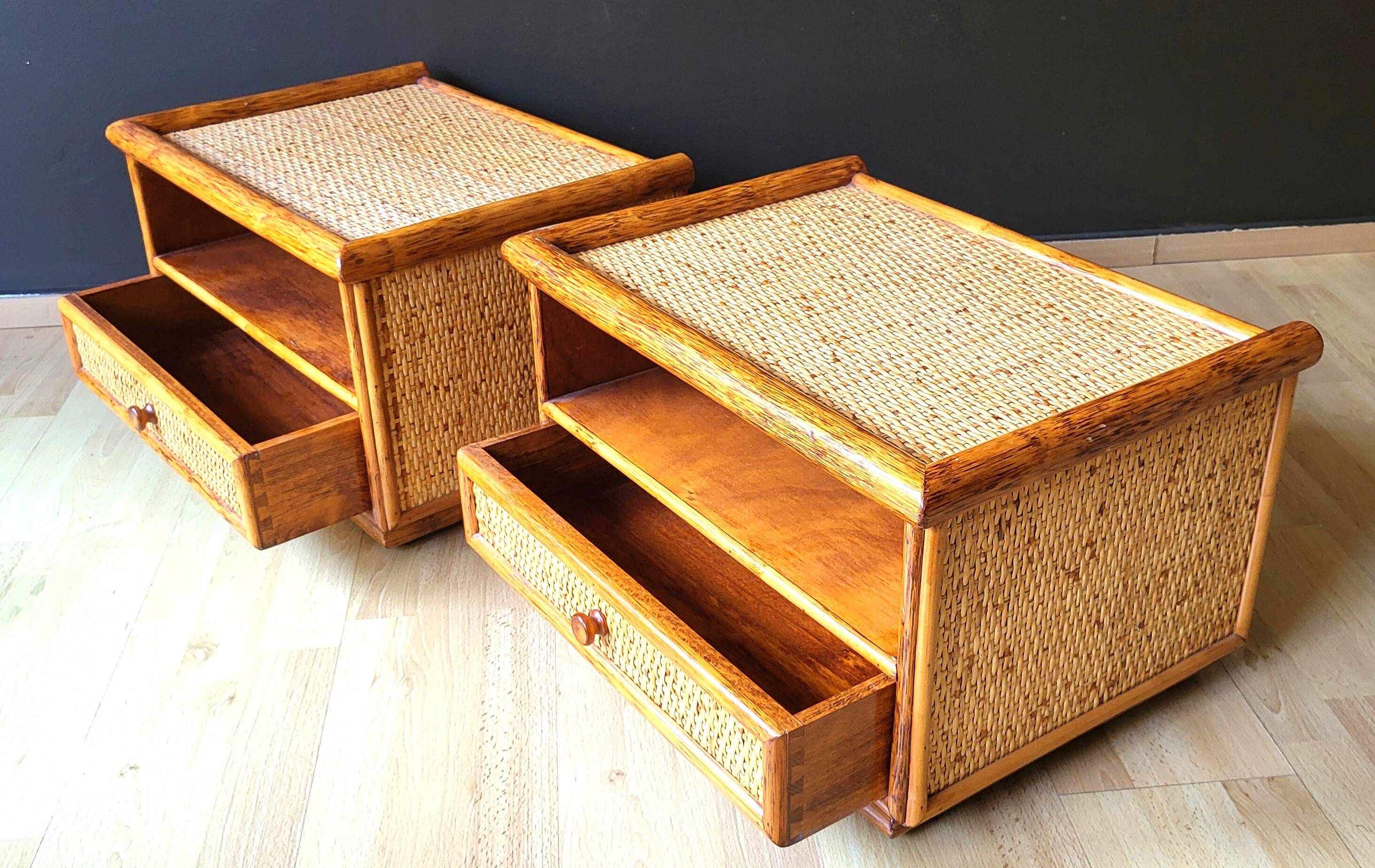 Roger Maugrion bedside tables for Roche Bobois 80s'