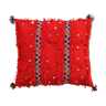 Red Berber cushion with sequin  45x50cm