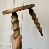 Wooden tripod stool
