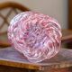 Vase ancien en verre de Clichy rose et blanc