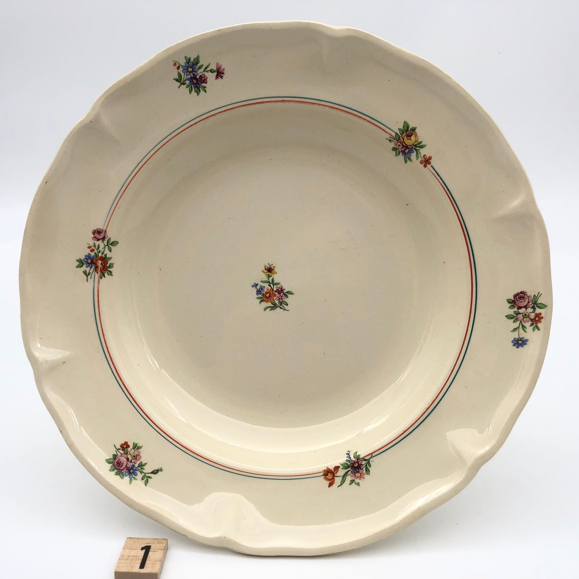 6 hollow plates "Moulin des Loups - Beauce model"