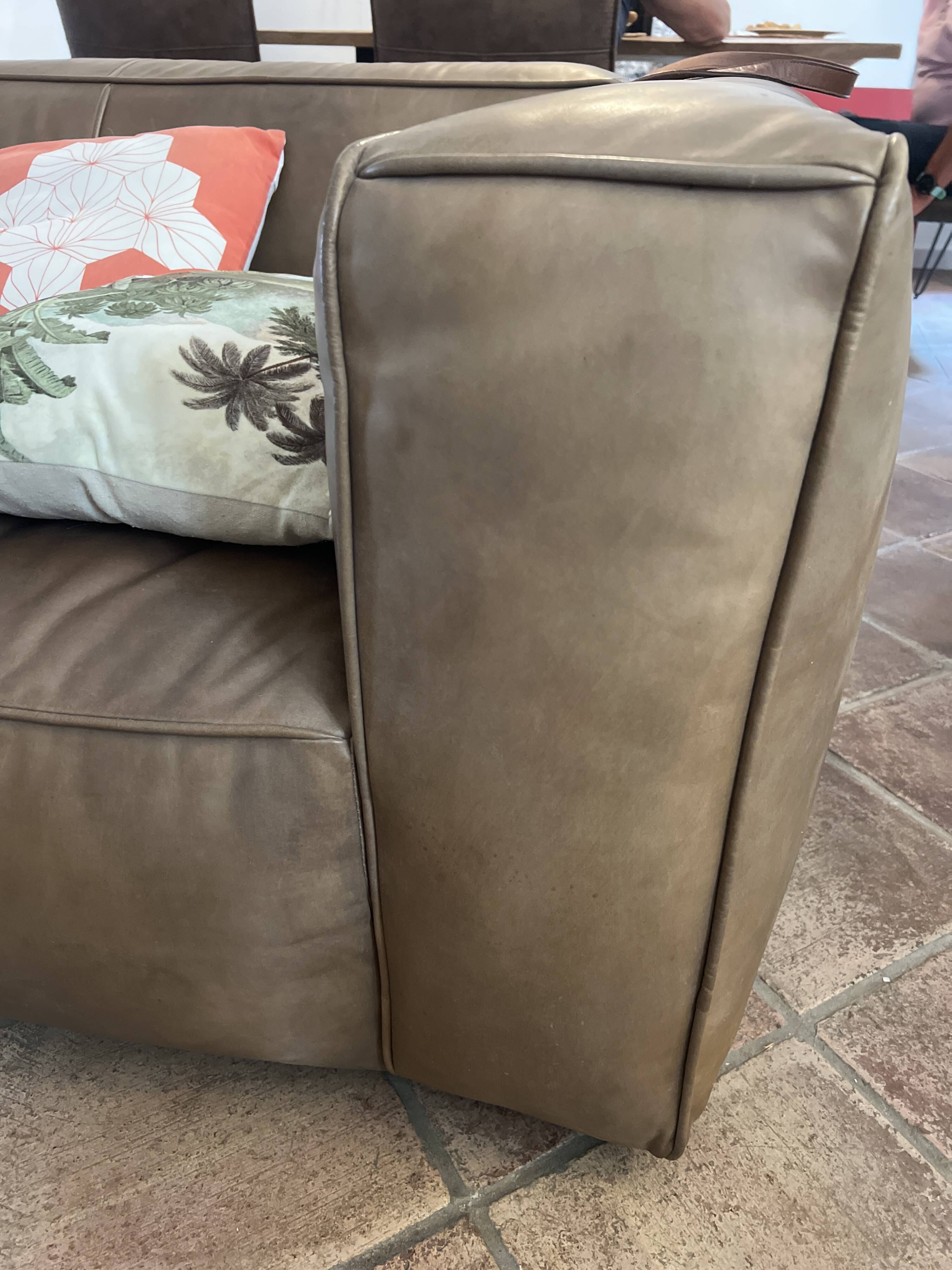 leather sofa