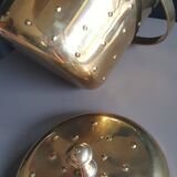 Seau a glace design en laiton couleur or brillant