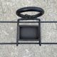 French black wrought iron fireplace set, 1960