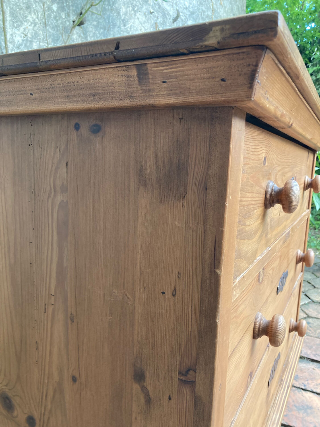 Antique pine chest of drawers