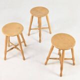 Danish Beech Stool, c.1960