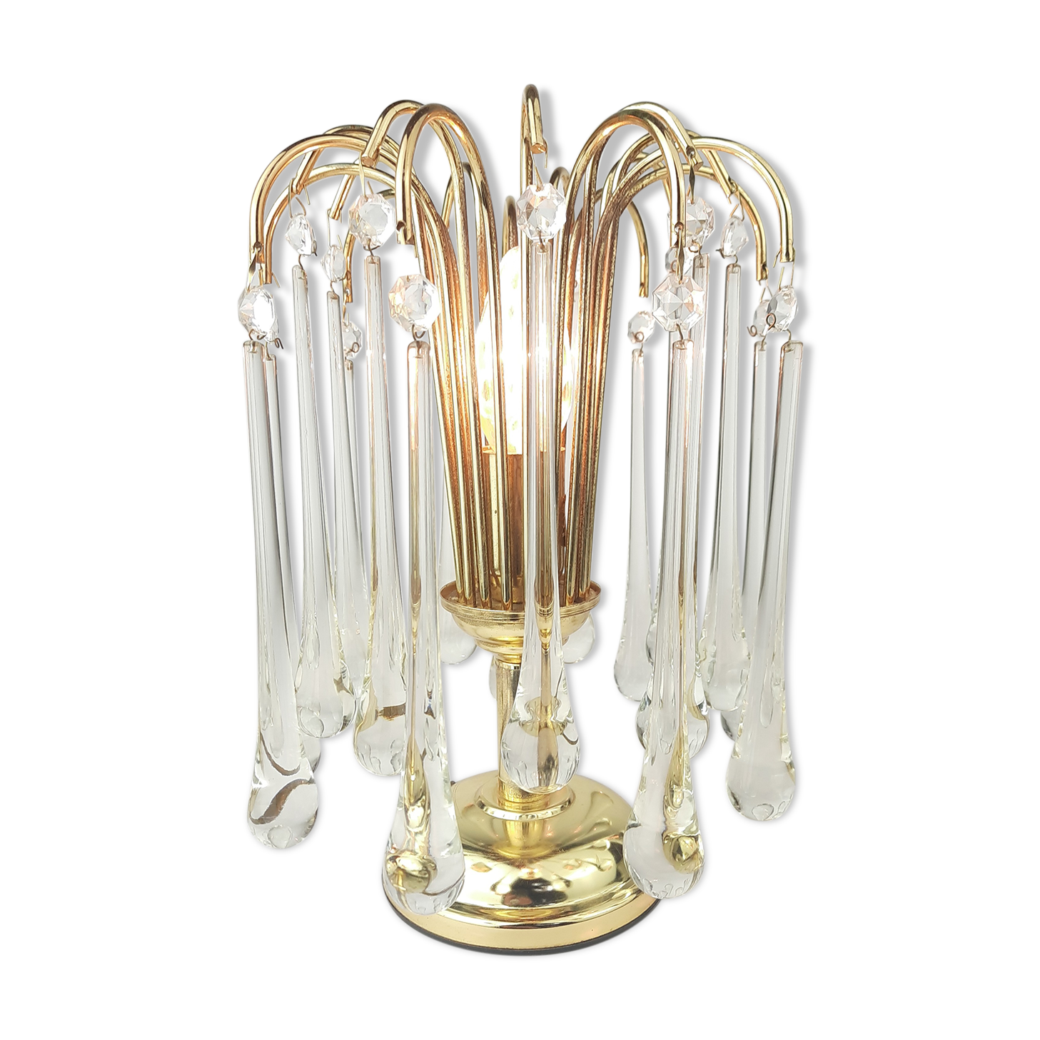 Murano glass waterfall drop lamp