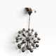 Vintage chrome pendant lamp / sputnik chandelier cosack leuchten