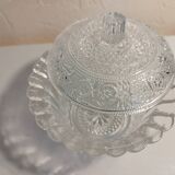 Glass sugar bowl