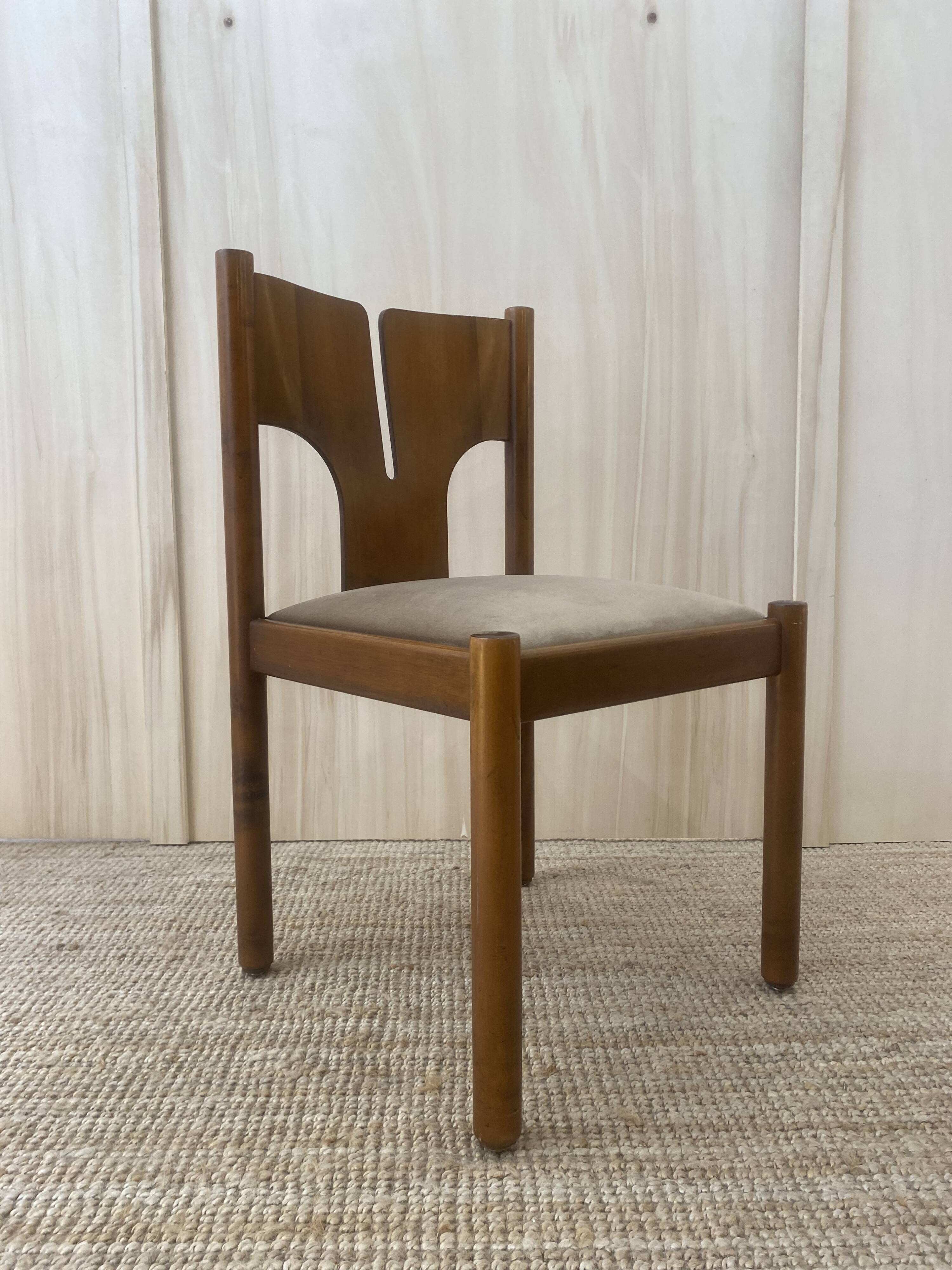 Set of 6 chairs - mobilgirgi - italy - 1960