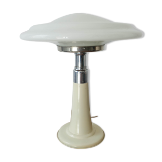 UFO Opaline Glass Table Lamp from Gaivota, 1970s