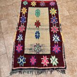 Unique Moroccan Rug - Vintage Art Deco Rug - Boucharouit Rug