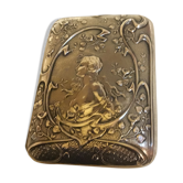 Pill box (cigarettes) early 20th period Art Deco silver