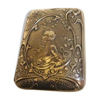 Pill box (cigarettes) early 20th period Art Deco silver