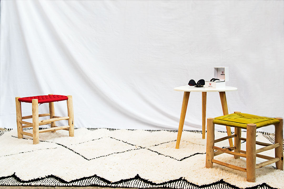 Carpet beni ouarain 100% virgin wool makes a new hand 140x220cm