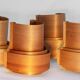Four wall sconces in pine veneer model 4408 by Translandia - Denmark 1970s.