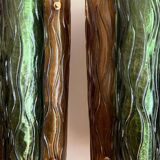 Murano and brass wall sconces