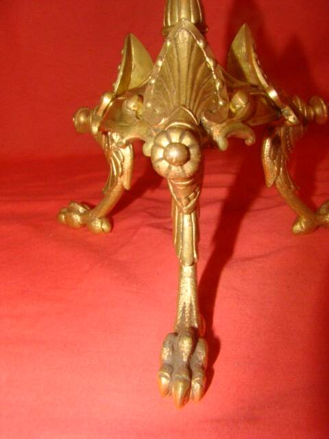 pair of bronze candelabra with 4 candle holders from the late 19th century