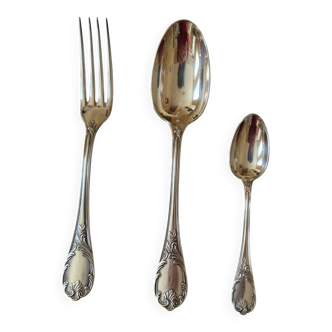 Set of 12 cutlery Christofle, Marly model