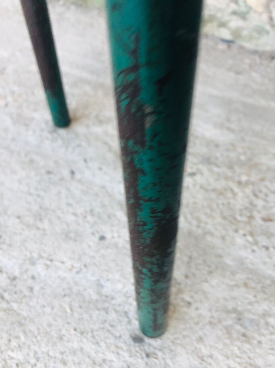 Vintage wood and metal stool circa 60's