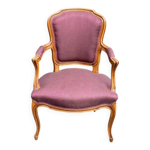 Fauteuil Louis XV en - tissu