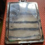 Rectangular silver metal top
