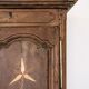 Antique French rustic wardrobe with star inlays.