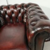 Armchair chesterfield mahogany leather English style
