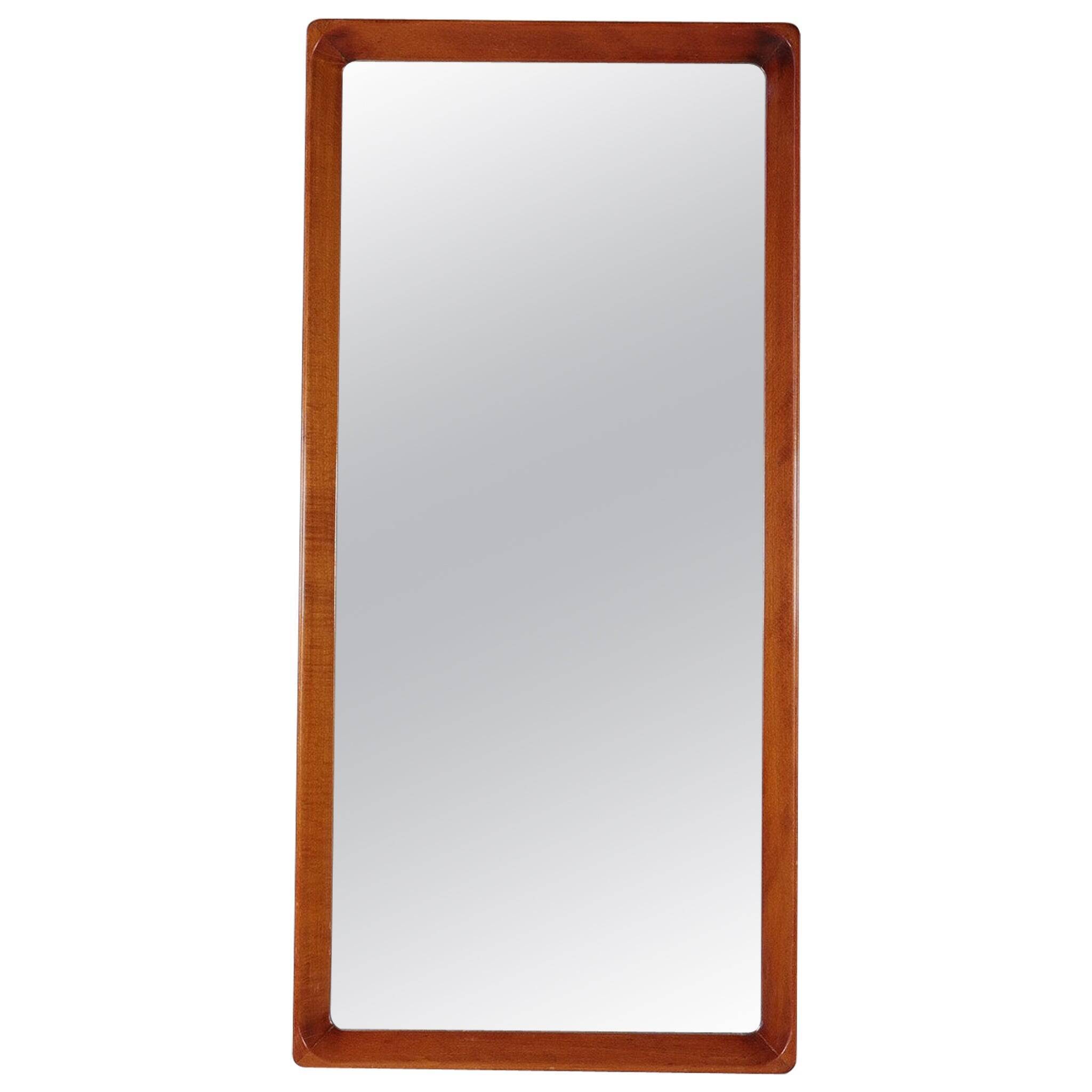 Modern Swedish mirror in mahogany from the 1940s.