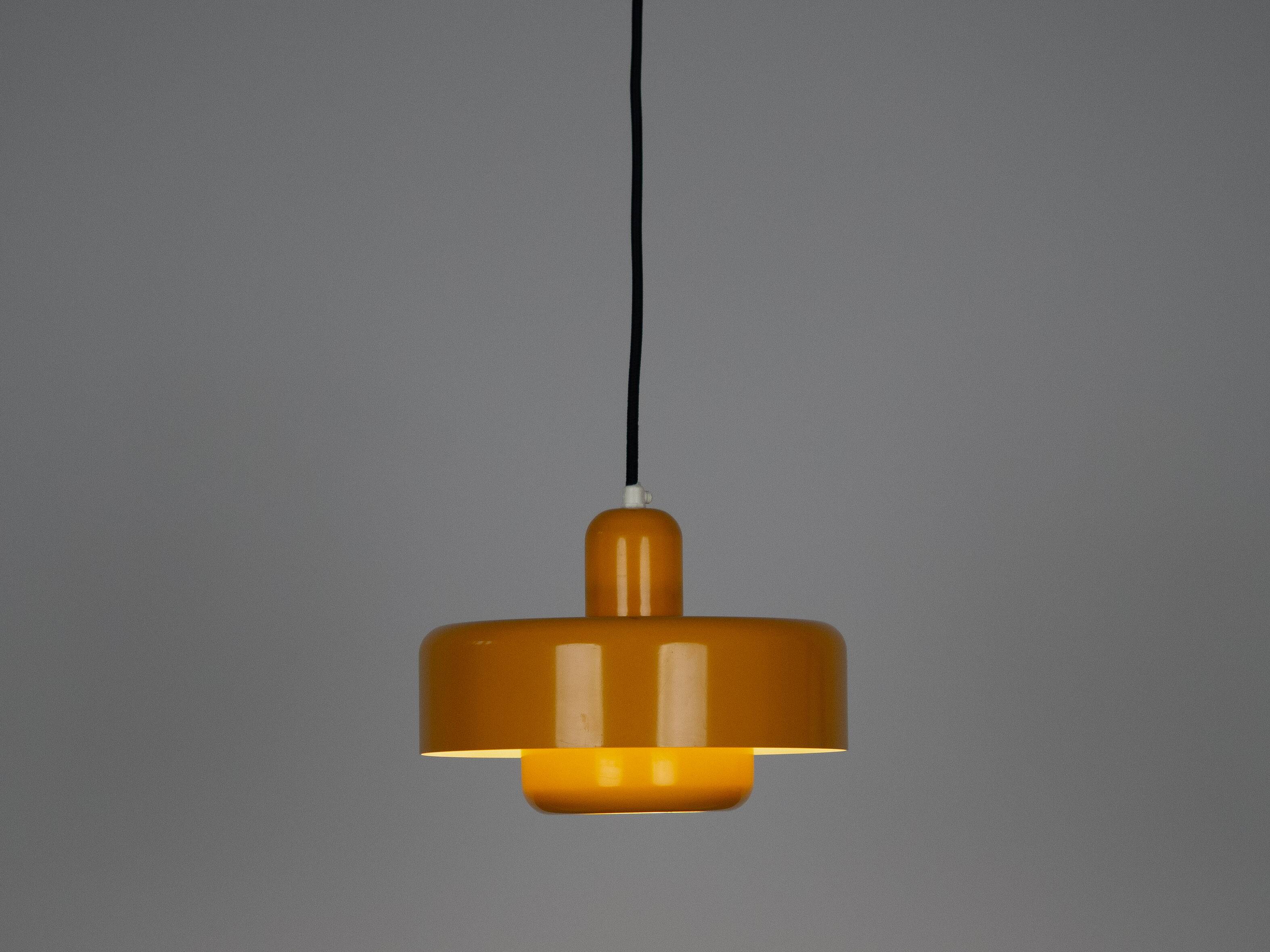 Pair of 2 Danish vintage pendant lamps GoGo by Vitrika, 1970s