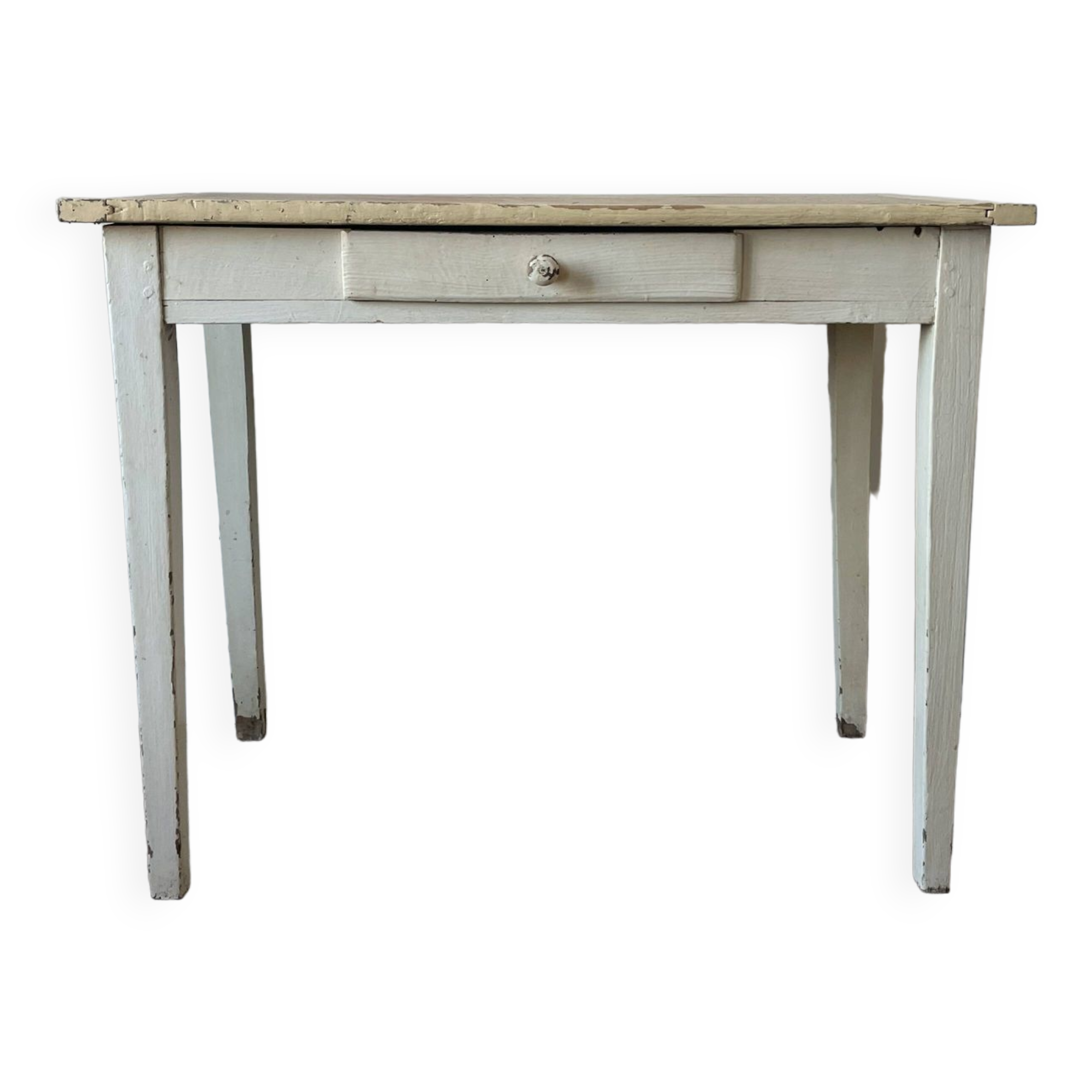 Small old wooden table