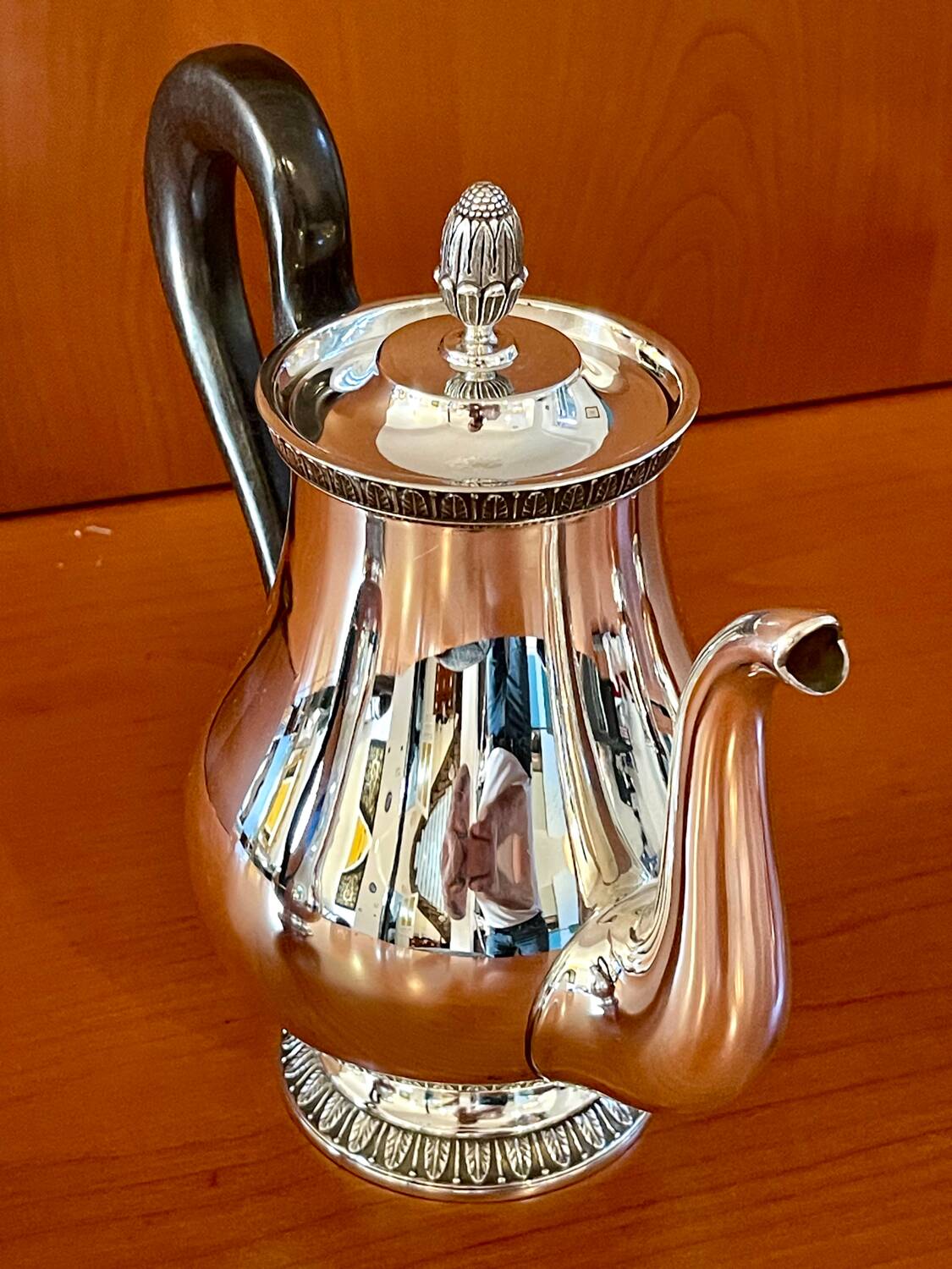 Christofle Malmaison 5-piece coffee and tea service with tray